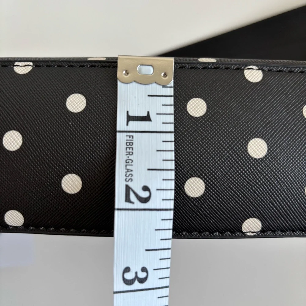 Bioworld Disney Minnie Mouse Black Polka Dot Crossbody Coin Pouch Set NWT